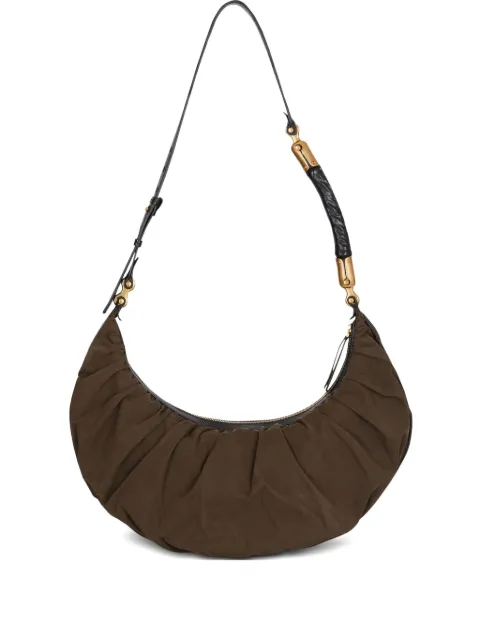 Balmain Eben ruched shoulder bag Brown GM1BU277TNRO