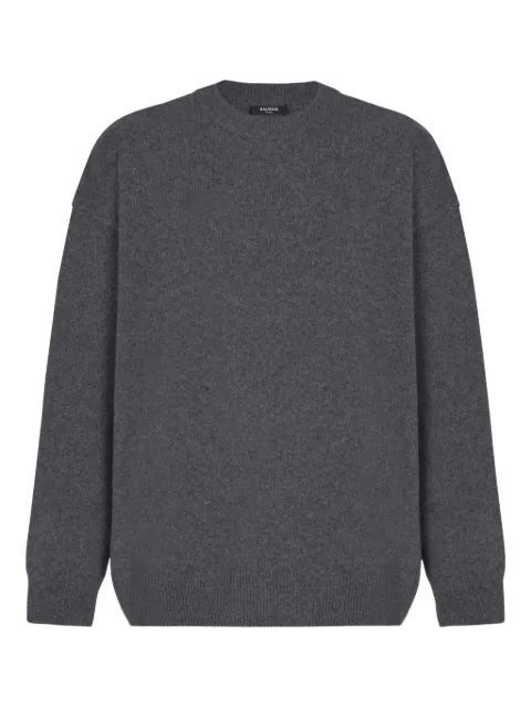 Balmain crew-neck sweater Grey GH1KD175KI87