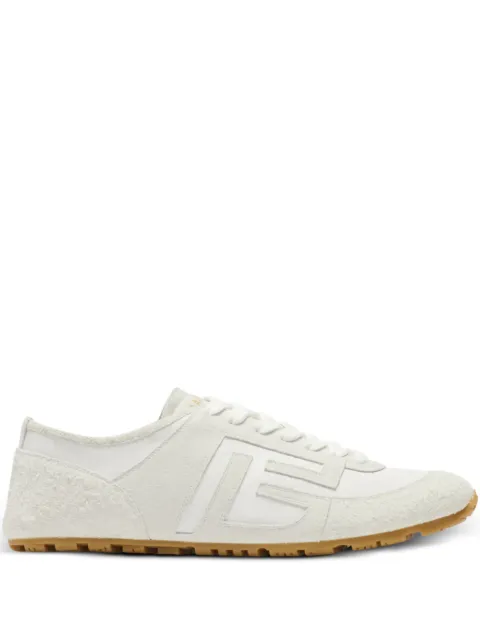 Balmain Racer 45 trainers in lambskin and suede White GM1VI410LTNP