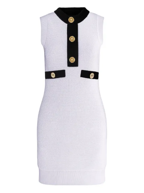 Patou textured sleeveless mini dress White KN3408087001W