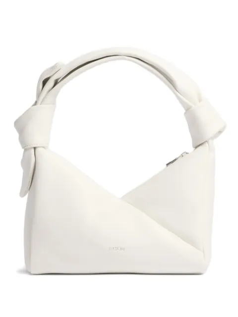 Patou Bonbonnette knot-detail shoulder bag White BA0295047001S