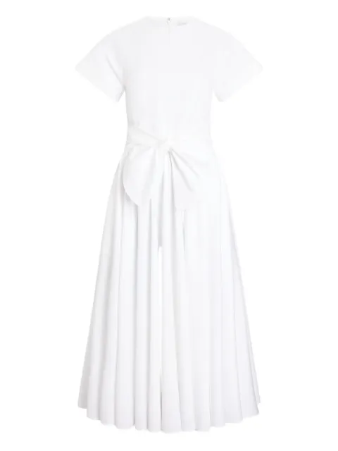 Patou short-sleeves knot midi dress White DR2410244001W