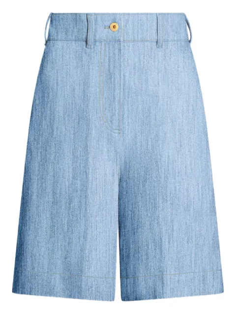 Patou belt-loops shorts Blue TR0520008663B