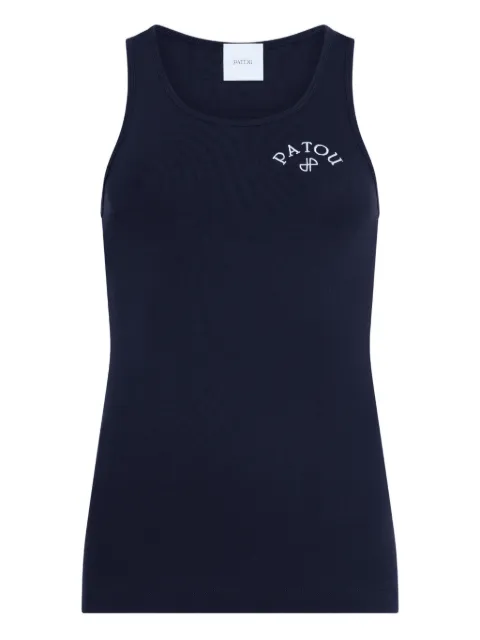 Patou logo tank top Blue JE2109994694N