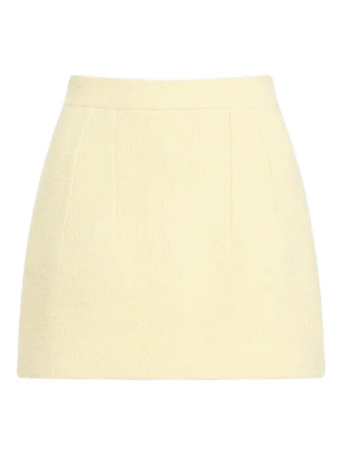 Patou flat-front mini straight skirt Yellow SK1040241221Y