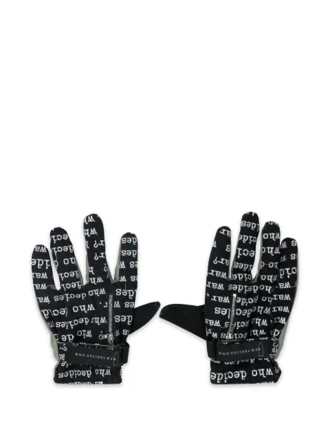Who Decides War Armor zip gloves Blue 134001070010AW23INDI