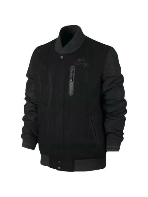 Nike Air Destroyer Letterman Championship bomber jacket Black 860089