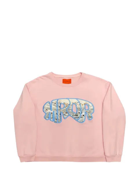 Who Decides War crew-neck long-sleeve sweatshirt Pink 2637100000106MCSPINK