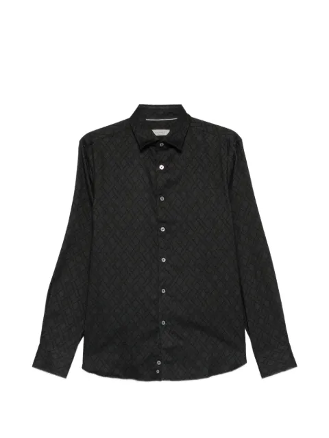 Canali long-sleeve patterned shirt Grey CSL7079GL03681