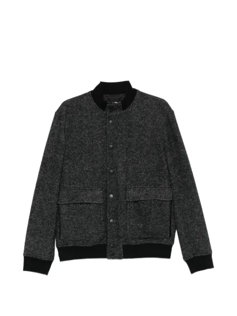Canali herringbone-pattern pocket jacket Grey O41006WSG03354