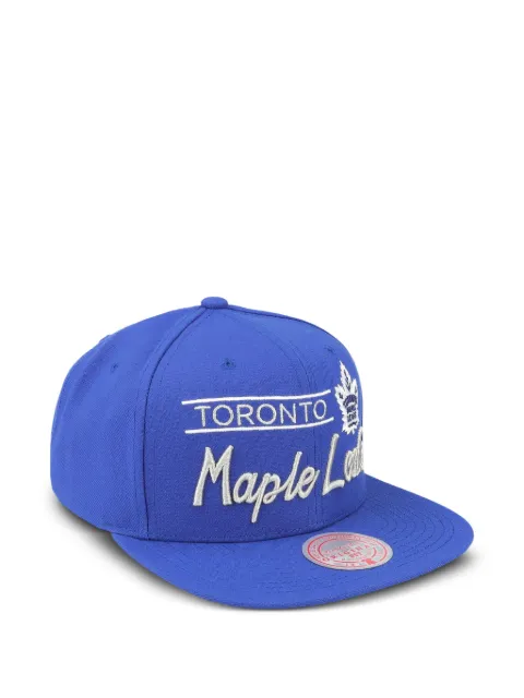Mitchell & Ness Toronto Maple Leafs NHL Retro Lock Up snapback cap Blue 6HSSLD21213TMLBLUE