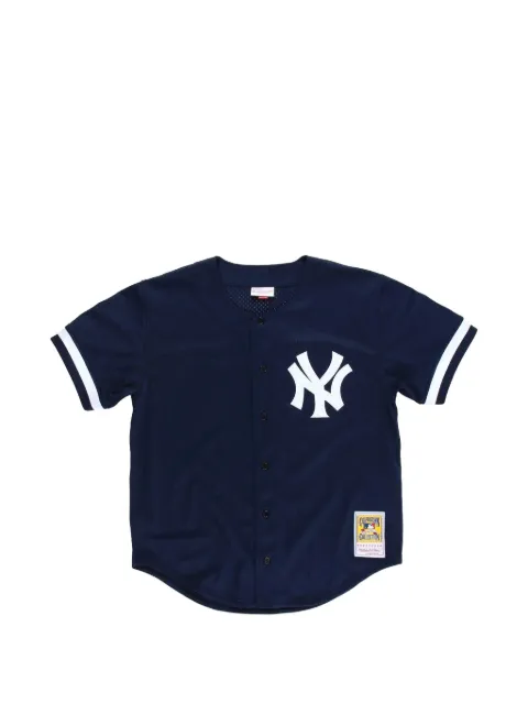 Mitchell & Ness x MLB Bernie Williams New York Yankees button T-shirt Blue ABBFAC20020NYYNAVY98BWI