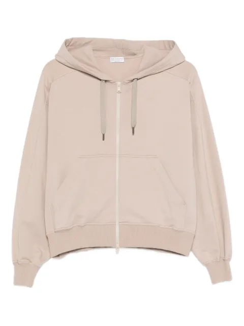 Brunello Cucinelli zip hoodie Neutrals MH827HZ506C9272