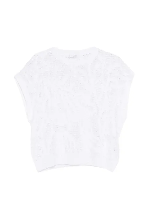 Brunello Cucinelli knit T-shirt White MDT771010C159