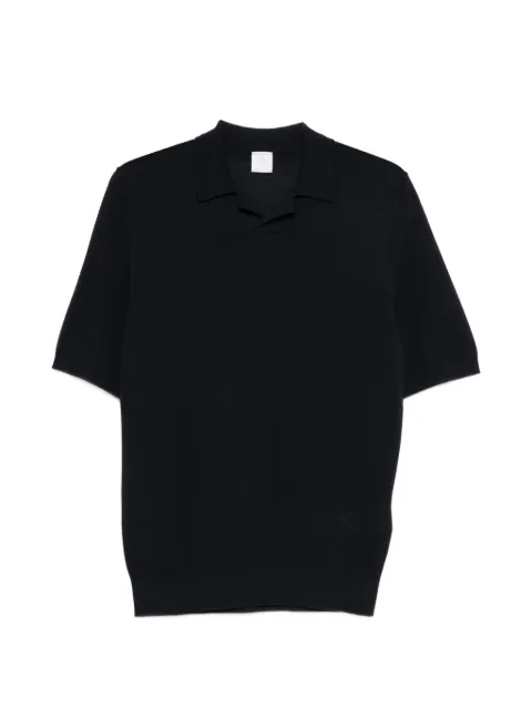 Eleventy knitted cotton polo-collar T-shirt Blue M76MAGM88MAG0M008098