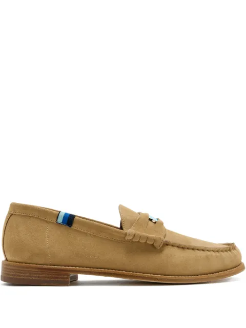 Blu Scarpa turquoise-stone loafers Neutrals LACCOLBLU