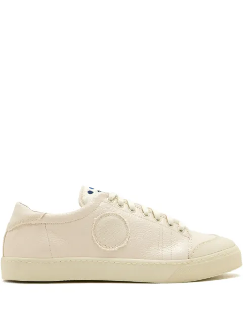 Blu Scarpa round-patch sneakers Neutrals LAPTENBLU