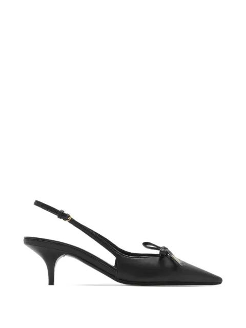 Miu Miu bow-detail leather slingback pumps Black 5I474E005F0002