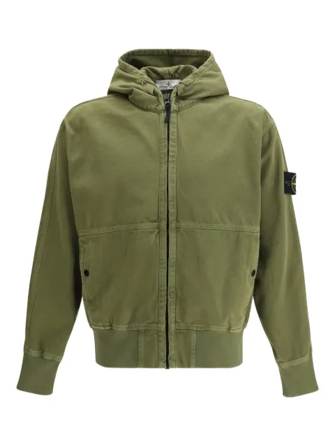 Stone Island hooded zip jacket Green L1S156100068S0184