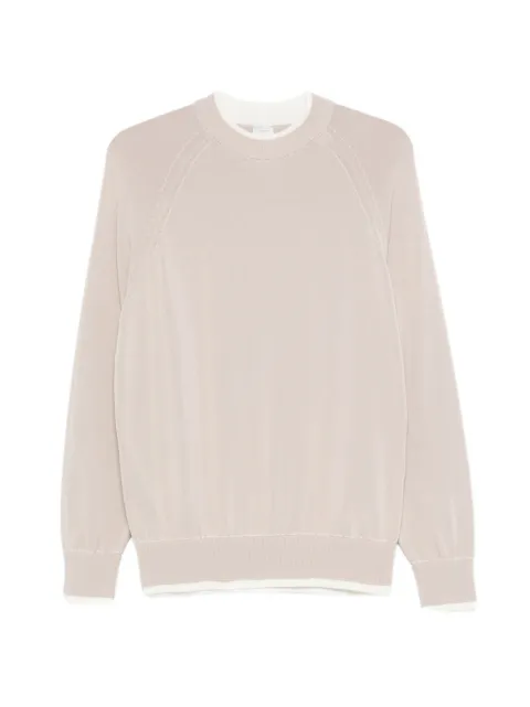 Eleventy layered-effect T-shirt Neutrals M76MAGM28MAG0M015