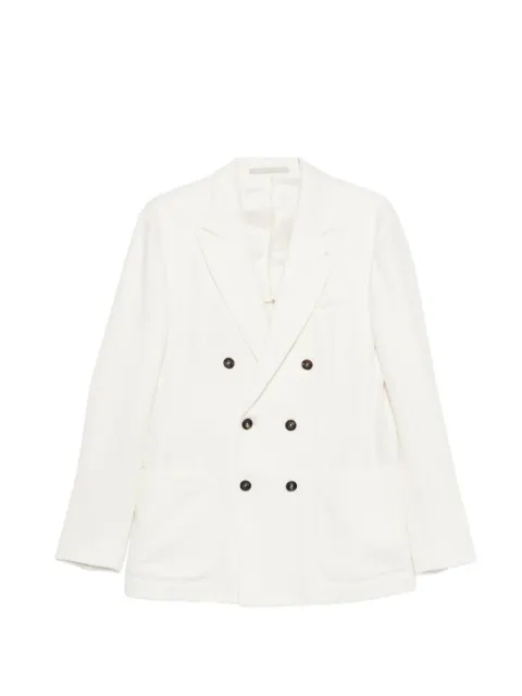 Eleventy double-breasted blazer White M75GIAK10TES0M022