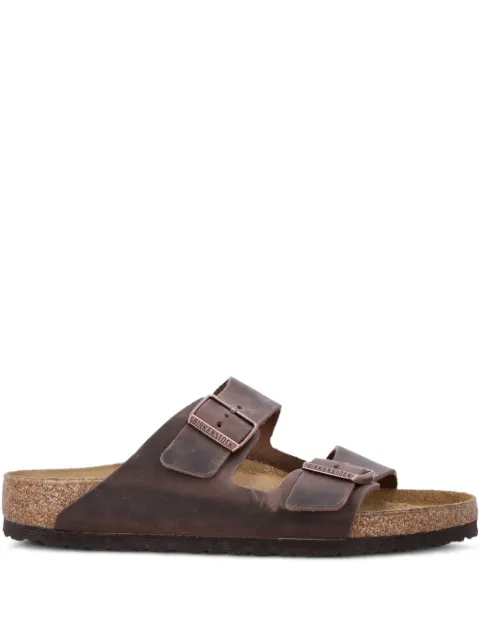 Birkenstock Arizona buckled leather sandals Brown 052531HABANA