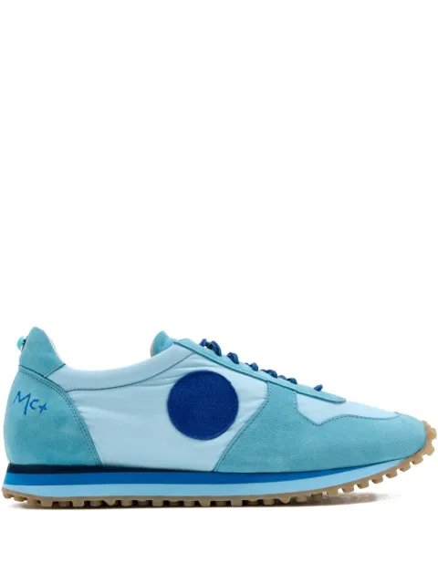 Blu Scarpa round-patch sneakers Blue LTRRUNBLU