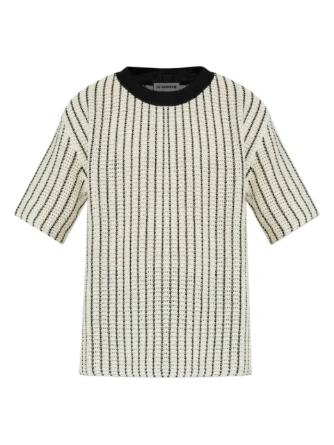 Jil Sander striped crew-neck T-shirt Neutrals J22GC0230J15467