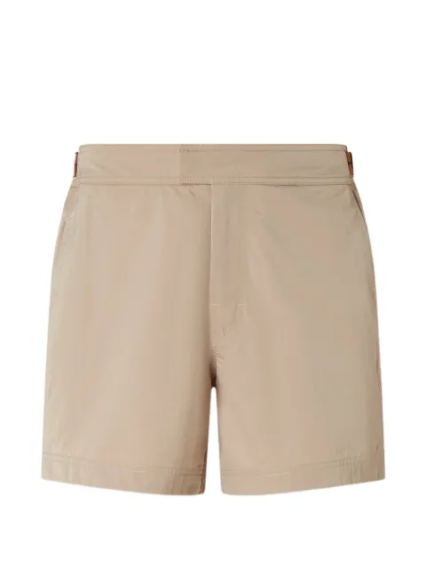 Zegna brand mark swim trunks Neutrals AHB10A3BHRS00