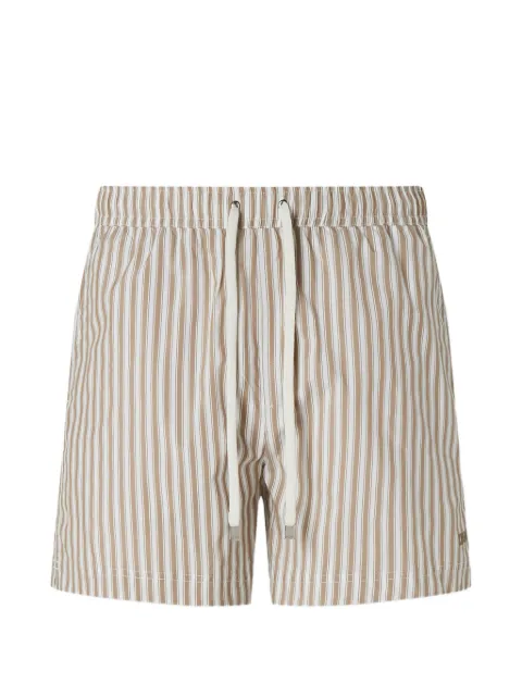Zegna striped drawstring swim-shorts Neutrals AHB13A3BHEL00