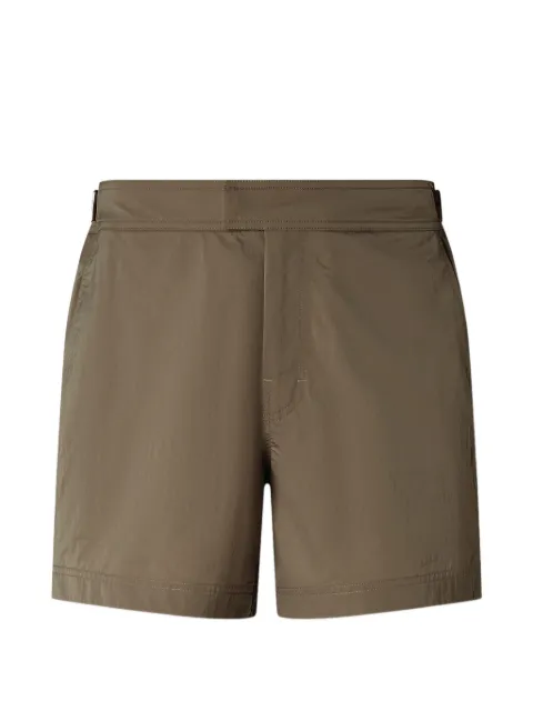 Zegna road brand mark swim trunks Brown AHB10A3BHRS00