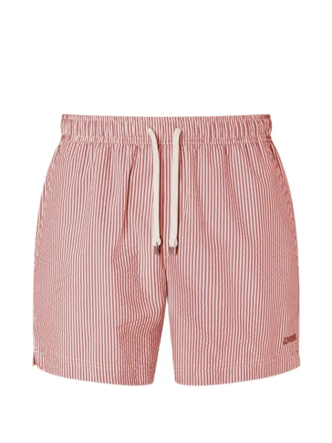 Zegna striped swim shorts Pink AHB14A3BHEL00