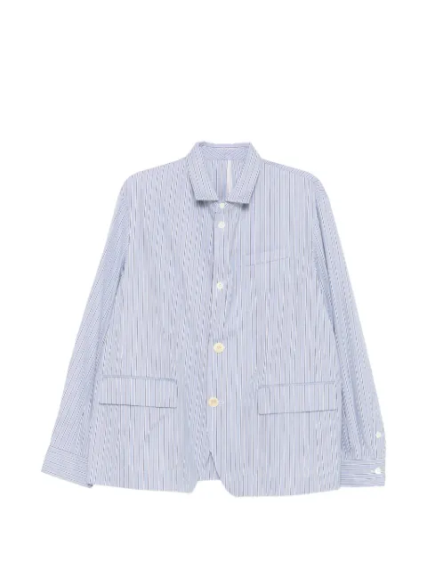 sacai striped poplin shirt jacket Blue 2603932M