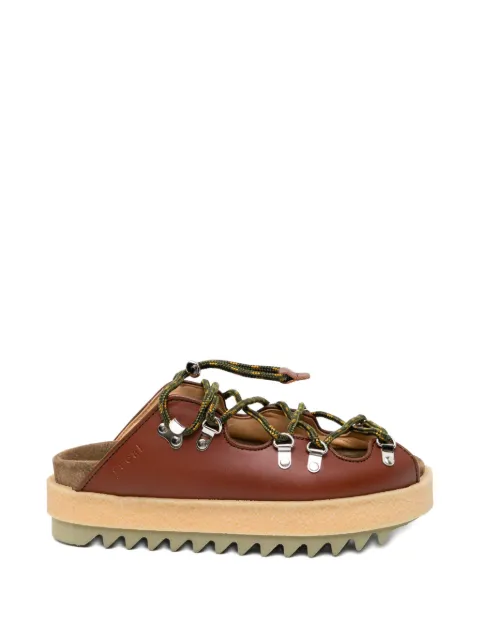 sacai lace-up sandals Brown 2608408