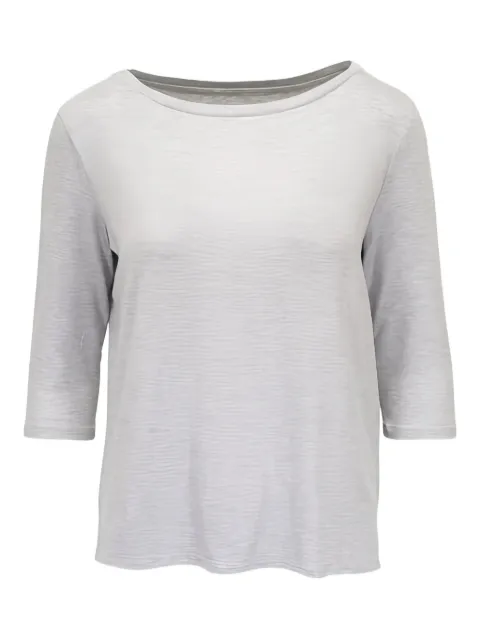 Majestic Filatures boat-neck T-shirt Grey M014FTS571004
