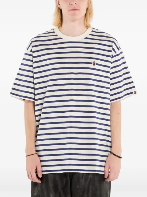 A BATHING APE® Solid Camo Stripe T-shirt White 001CSL801305MIVY