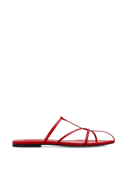 Jil Sander strappy flat sandals Red J15WP0181P6519