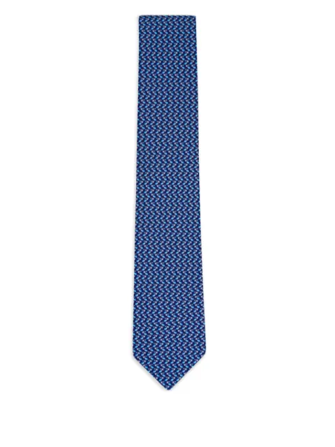Ferragamo patterned tie Blue 788921