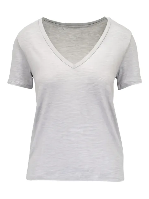 Majestic Filatures V-neck T-shirt Grey M014FTS265004