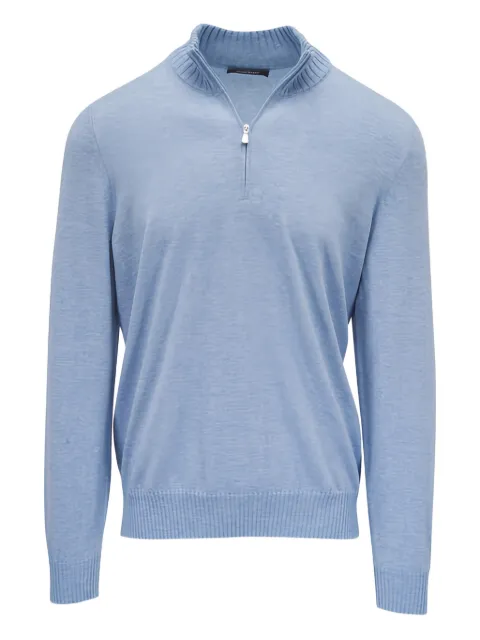 Gran Sasso zip-up sweater Blue 2316520