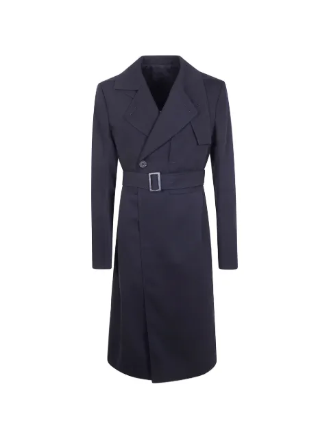 Rick Owens belted coat Blue RU01F2968WT