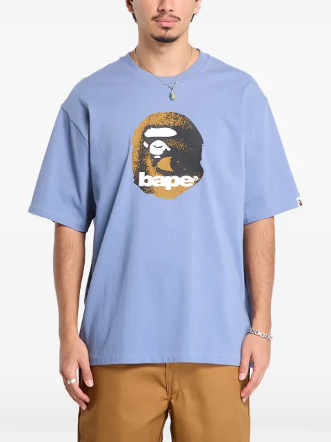 A BATHING APE® Ape Head T-shirt Blue 001TEL801307MNVY