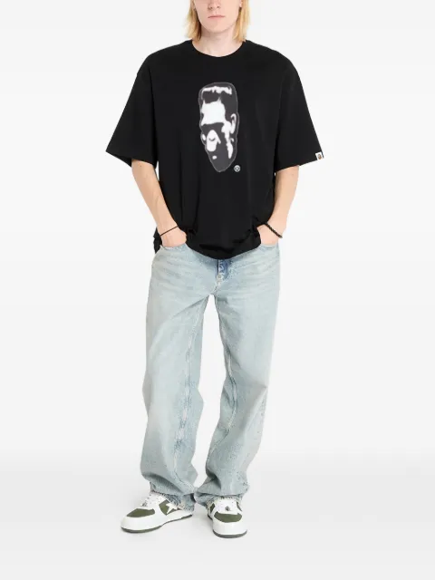 A BATHING APE® relaxed fit T-shirt Black 001TEL801317MBLK
