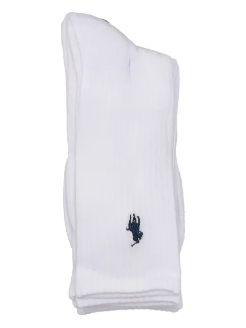 Polo Ralph Lauren logo-embroidered socks (set of three) White 455918021001