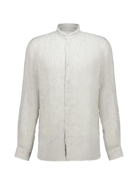 Boglioli striped long-sleeve shirt White 601LSB6857