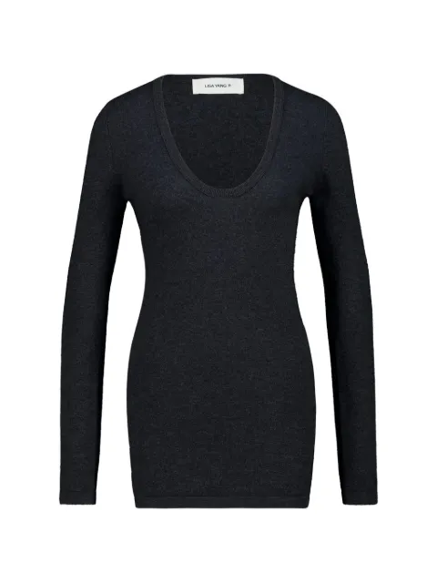 Lisa Yang Amalea long-sleeve sweater Grey 2026030