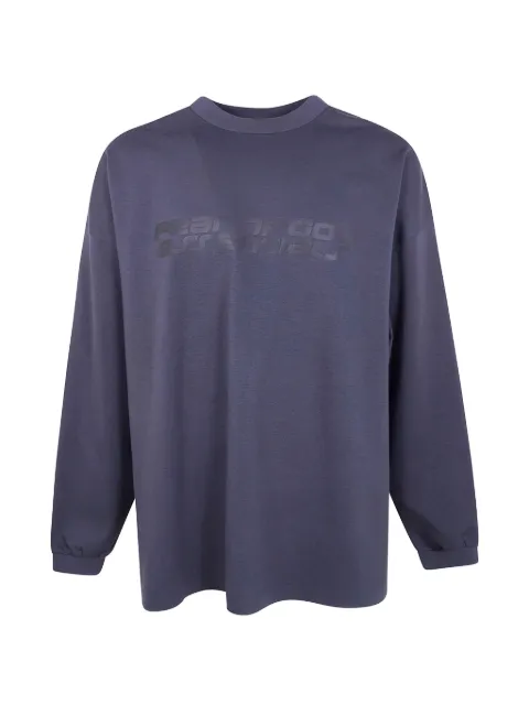 FEAR OF GOD ESSENTIALS logo long sleeve T-shirt Blue 125HO254542F