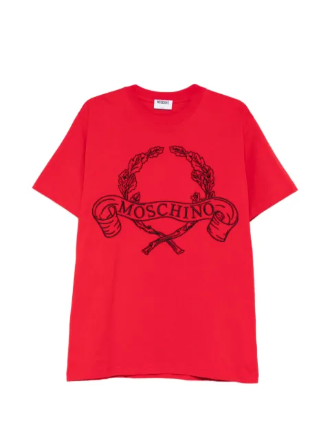 Moschino laurel logo T-shirt Red A07220241