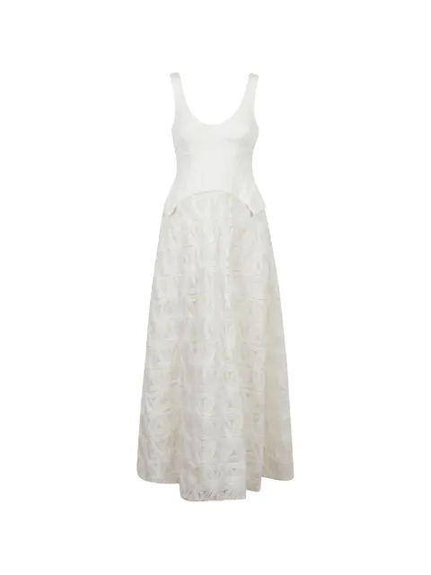 SIMKHAI corset-style midi dress White 1261240SC