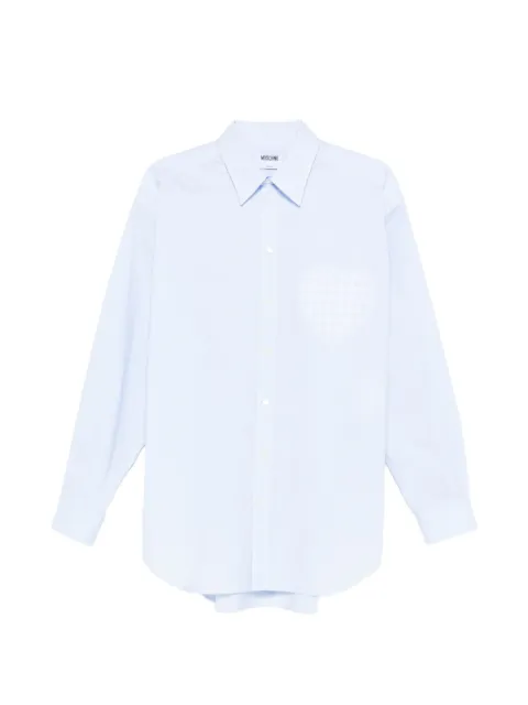 Moschino heart checked shirt Blue A020502363266